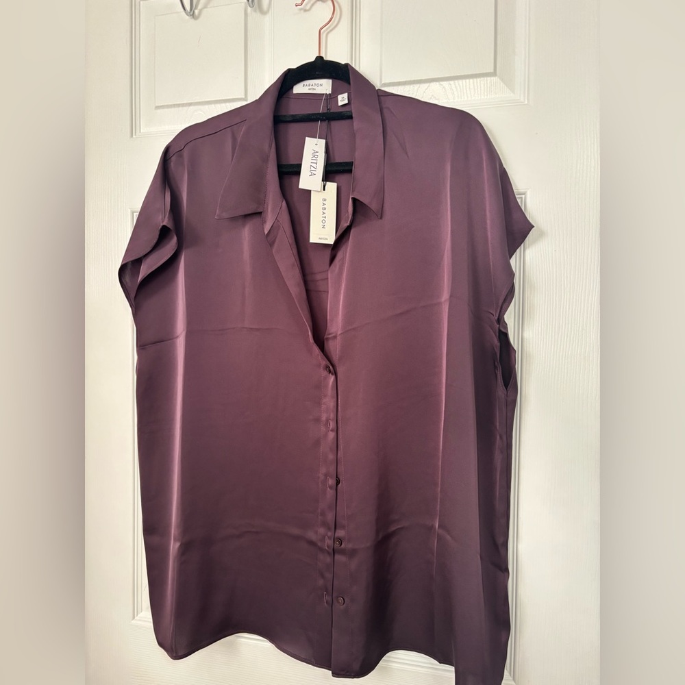 Aritzia Babaton Parkway Blouse Size XL